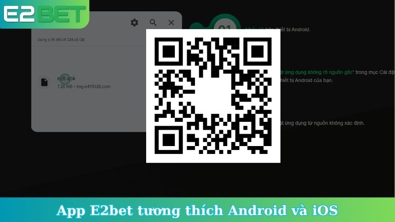 App E2bet tương thích Android và iOS