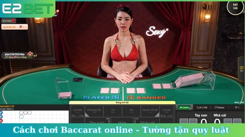 Cách chơi Baccarat online