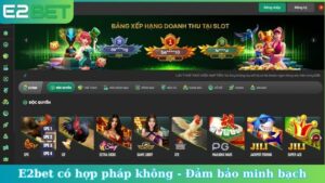 E2bet có hợp pháp không